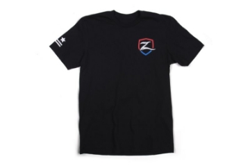 Picture of Zone Offroad Black Premium Cotton T-Shirt w- Patriotic Zone Logos - Small