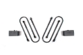 Picture of Zone Offroad Ram 3500 Rear 2in Block Kit - 4in U-bolts