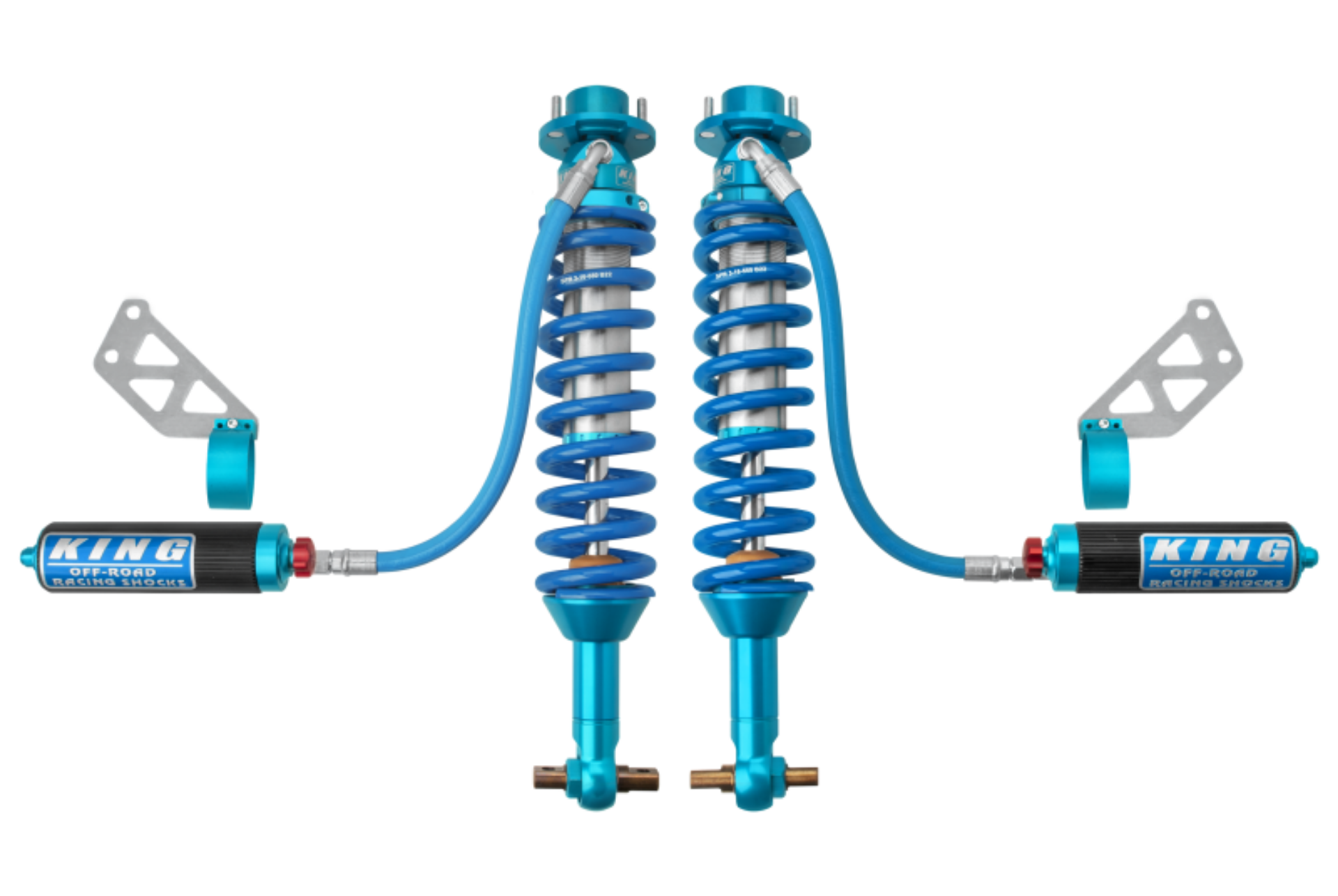 Picture of King Shocks 2021 Ford Bronco Front 2-5 Dia Remote Reservoir Shock w-Adjuster Pair