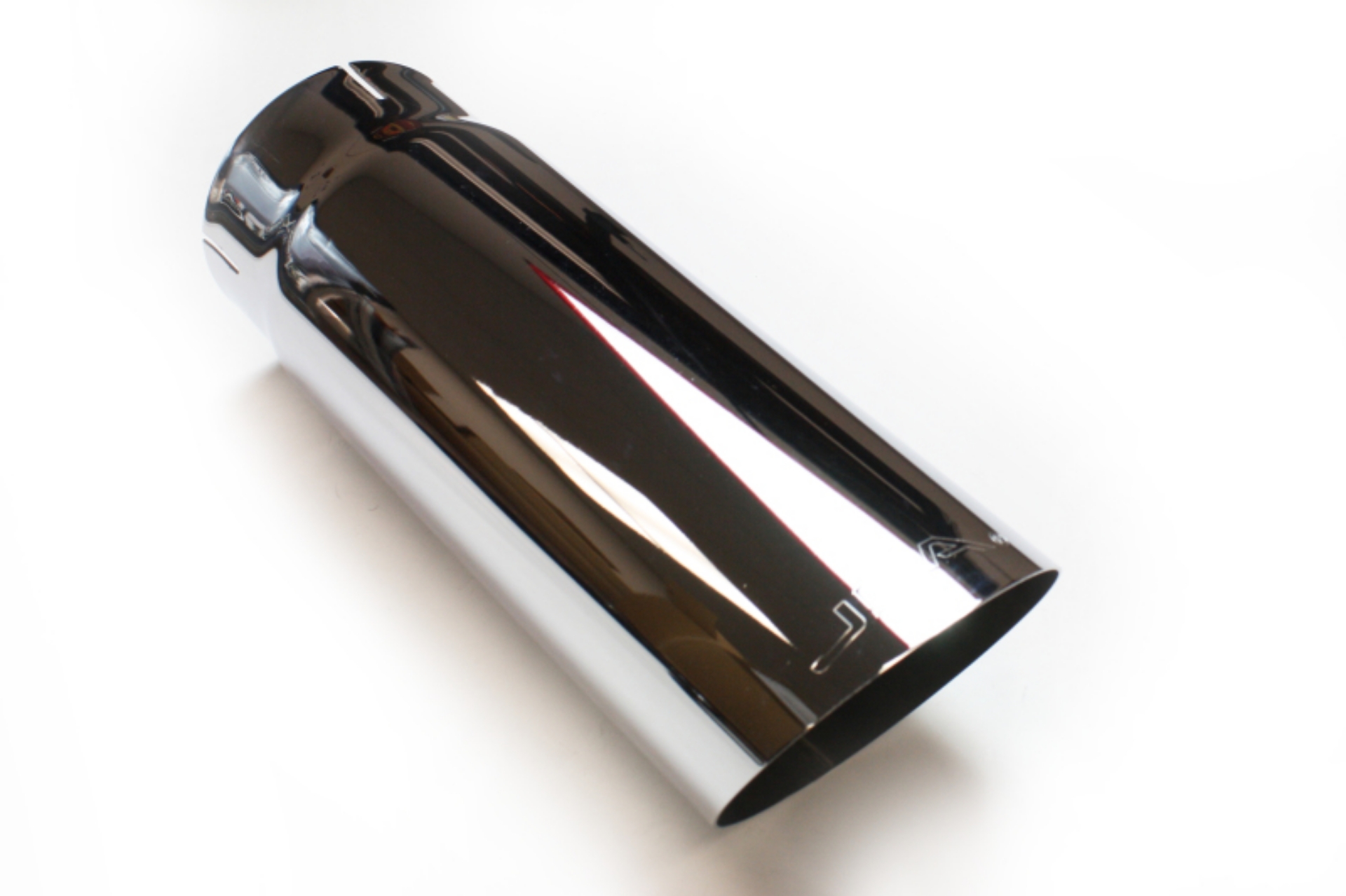 Picture of JBA 4in x 4-5in x 12in Angle Cut Chrome Plated Exhaust Tip