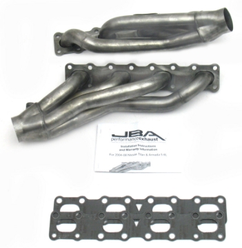 Picture of JBA 04-15 Nissan 5-6L VK56DE Oval Port 1-5-8in Primary Raw 409SS Cat4Ward Header