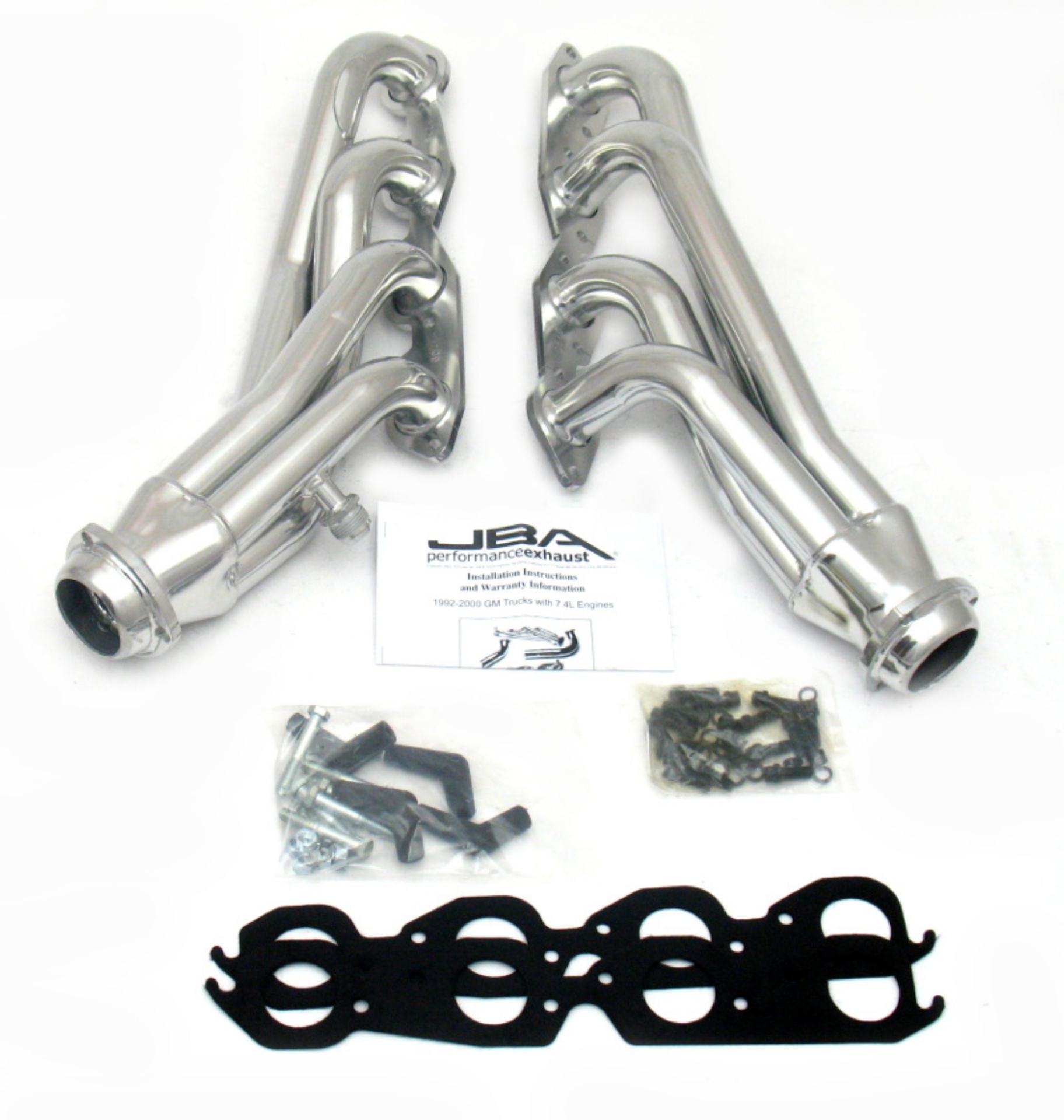Picture of JBA 96-00 GM Truck 7-4L Voretc w-o A-I-R- 1-3-4in Primary Silver Ctd Cat4Ward Header