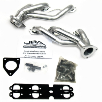 Picture of JBA 03-13 GM Truck 4-3L V6 1-1-2in Primary Silver Ctd Cat4Ward Header
