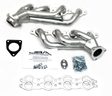 Picture of JBA 99-01 GM Truck 4-8L-5-3L LS w-o A-I-R- w-EGR 1-5-8in Primary Silver Ctd Cat4Ward Header