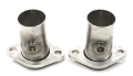 Picture of JBA 2-5in 304 Series Stainless Steel 2 Bolt Starter Tubes w-O2 sensor bungs