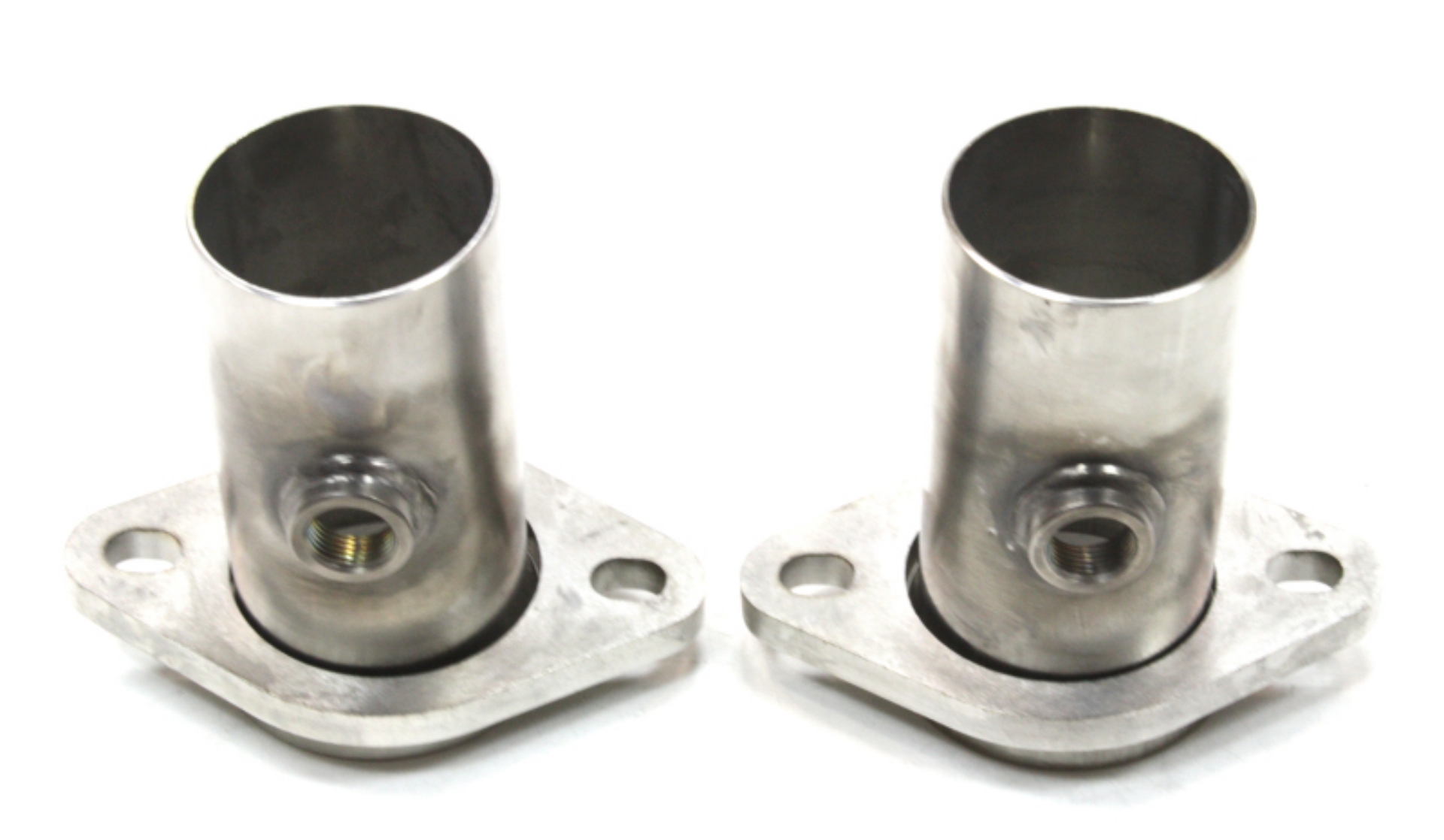 Picture of JBA 2-5in 304 Series Stainless Steel 2 Bolt Starter Tubes w-O2 sensor bungs