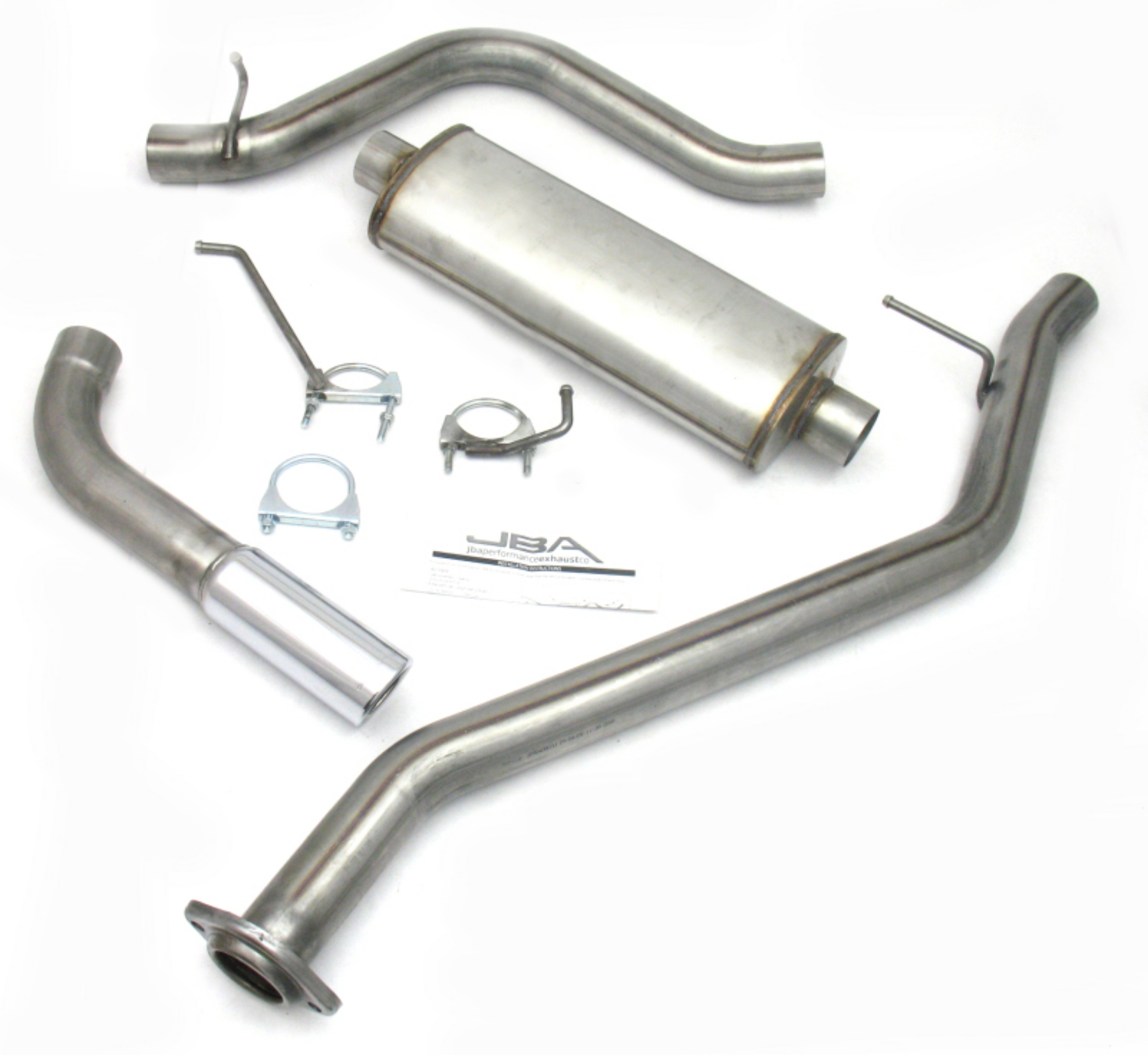 Picture of JBA 99-06 Chevrolet Silverado1500 Ext Cab Short Bed 4-3-5-3L 409SS Single Cat-Back Exhaust