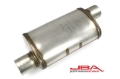 Picture of JBA Universal Chambered Style 304SS Muffler 14x8x5 3in Inlet Diameter Offset-Offset