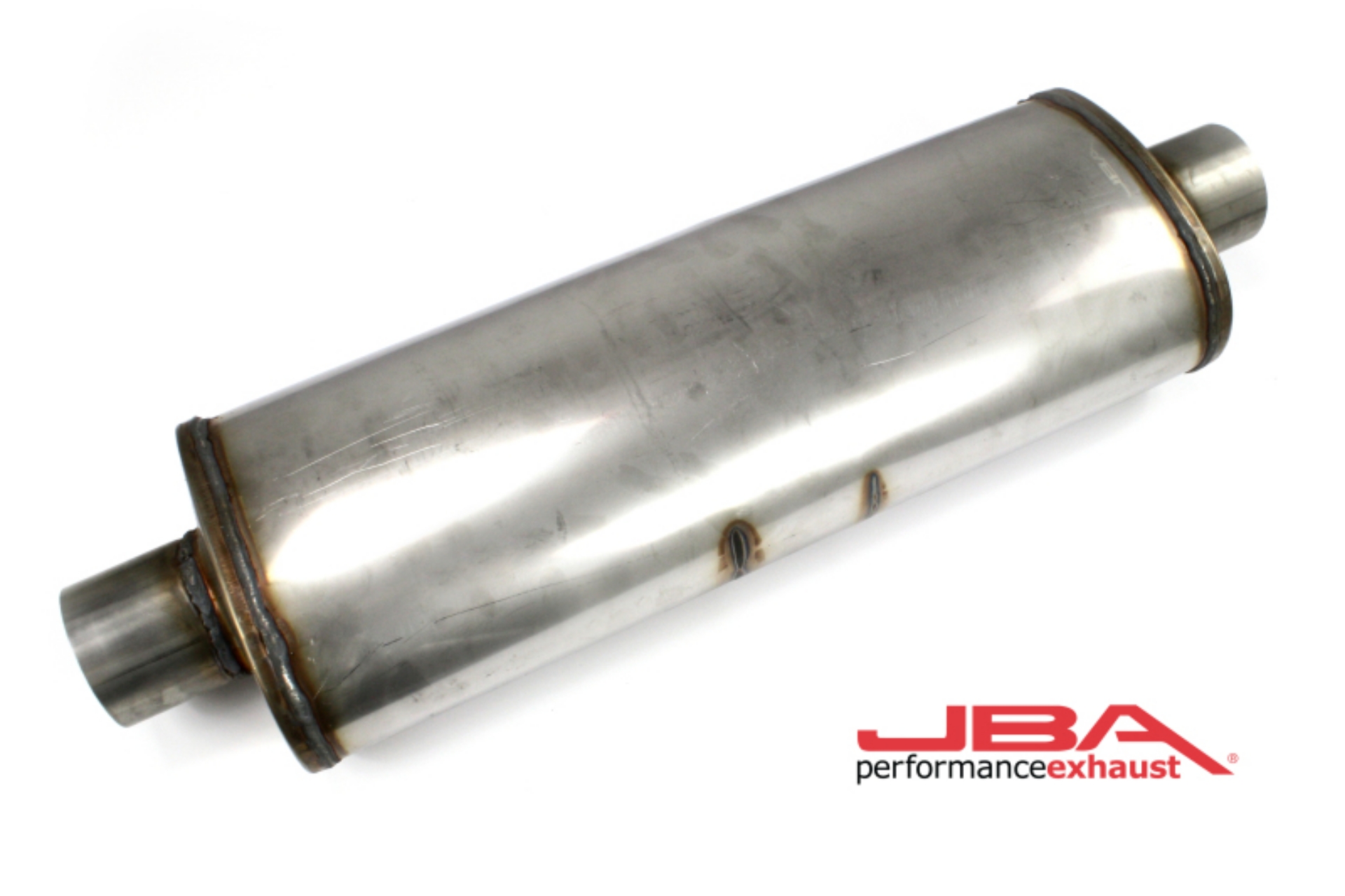 Picture of JBA Universal Chambered 304SS Muffler 22x8x5 3in Center-Center