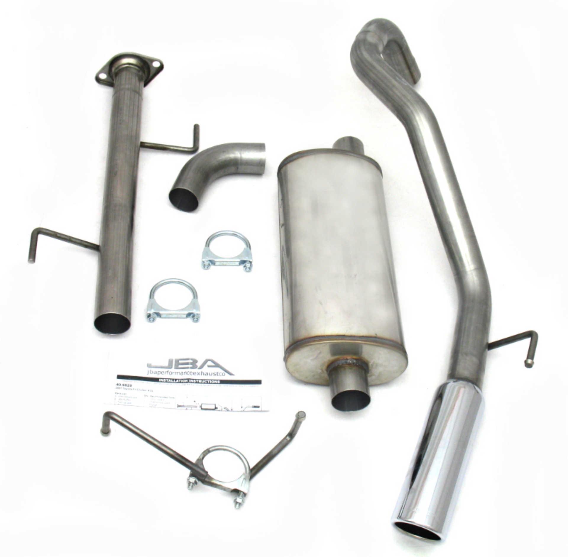 Picture of JBA 07-14 Toyota FJ Cruiser 4-0L 409SS Single Rear Exit Cat-Back Exhaust