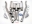Picture of JBA 65-70 Ford Mustang 260-428 409SS Eleanor Style Dual Side Header Back Exhaust