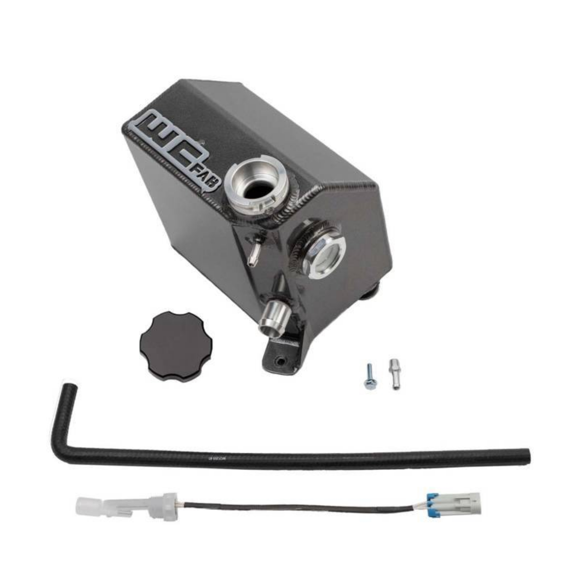 Picture of Wehrli 17-19 Chevrolet 6-6L L5P Duramax OEM Placement Coolant Tank Kit - Gloss Black