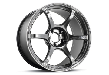 Picture of Advan RG-4 18x8-5 +50 5-114-3 Racing Hyper Black & Ring Wheel
