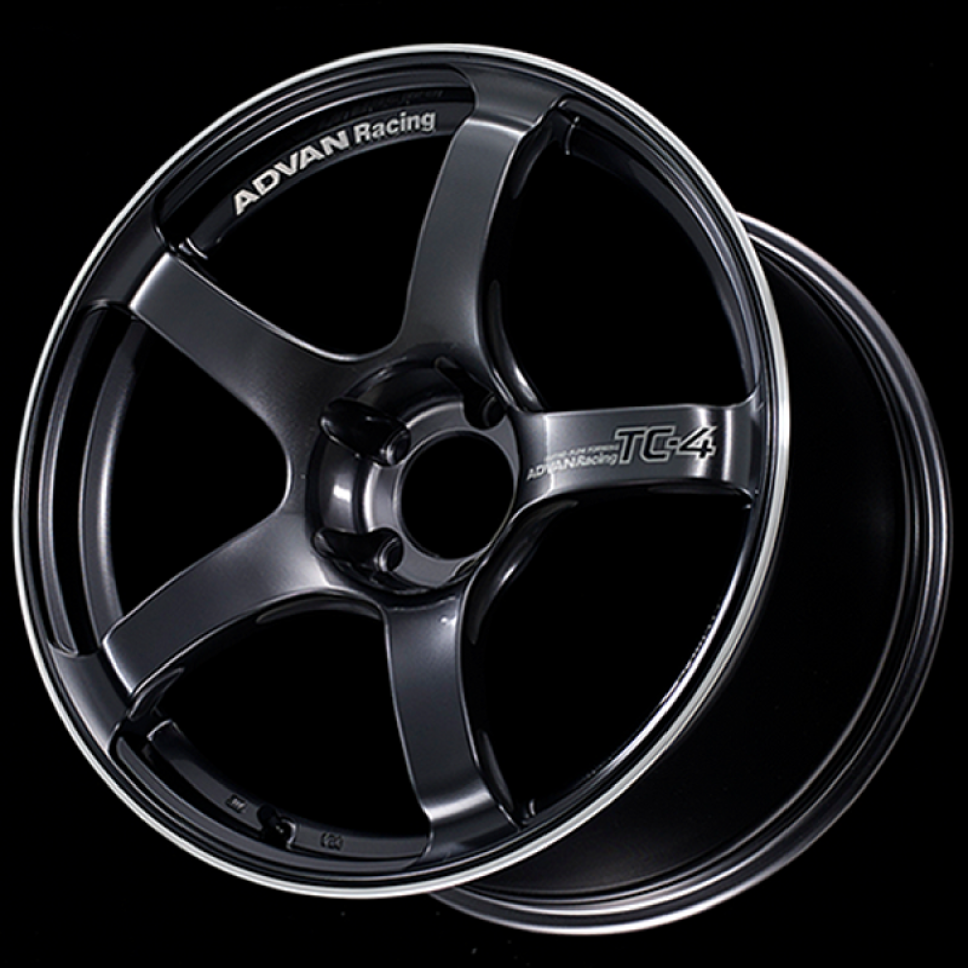 Picture of Advan TC4 18x7-5 +50 5-100 Racing Gun Metallic & Ring Wheel