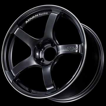 Picture of Advan TC4 18x8 +45 5-120 Racing Gun Metallic & Ring Wheel