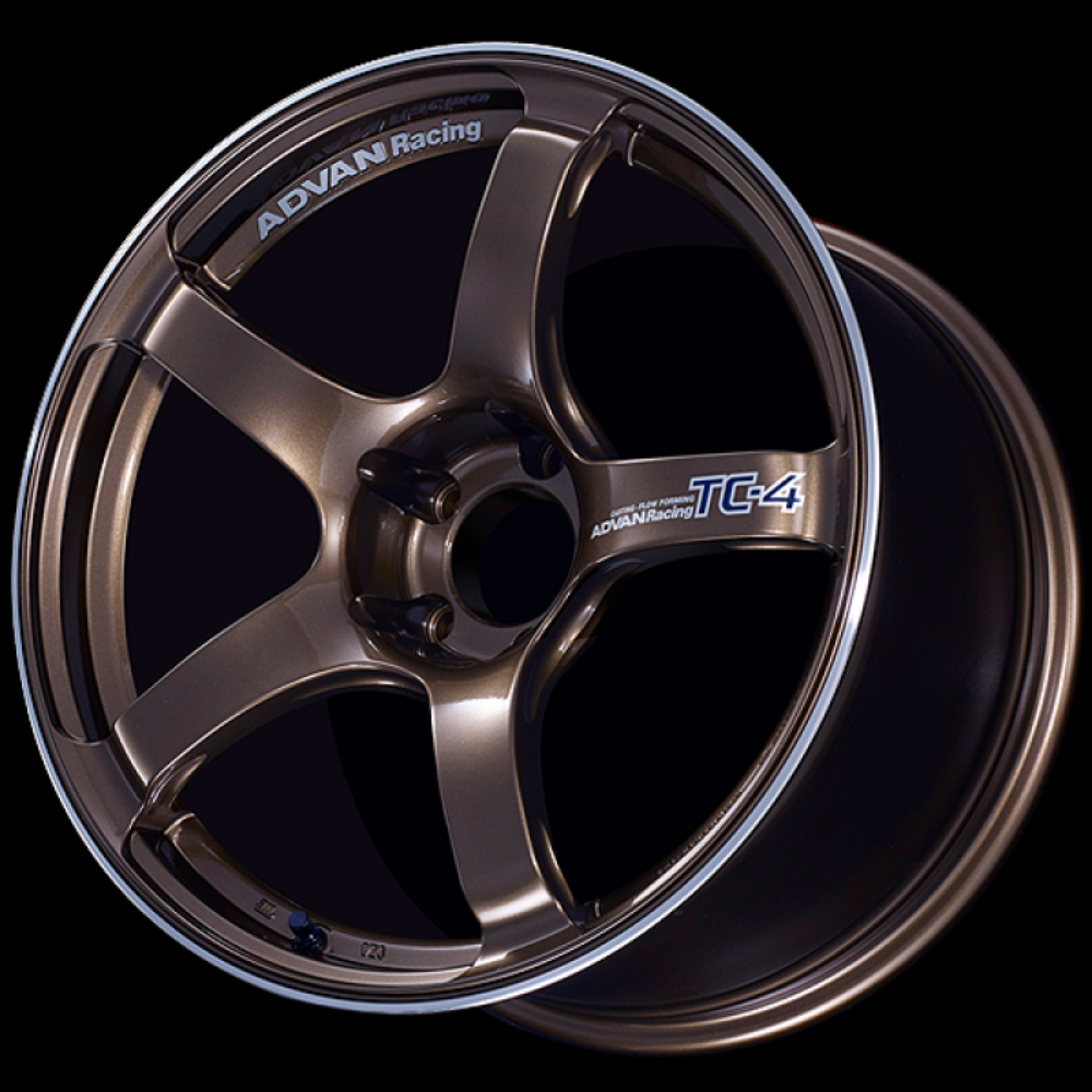 Picture of Advan TC4 18x8-5 +45 5-114-3 Racing Umber Bronze & Ring Wheel