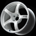Picture of Advan TC4 18x8-5 +45 5-112 Racing White Metallic & Ring Wheel