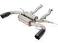 Picture of aFe MACHForce XP 2-5in Axle Back Stainless Exhaust w- Black Tips 07-13 BMW 335i 3-0L L6 E90-92 N55