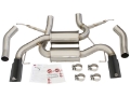 Picture of aFe MACHForce XP 2-5in Axle Back Stainless Exhaust w- Black Tips 07-13 BMW 335i 3-0L L6 E90-92 N55