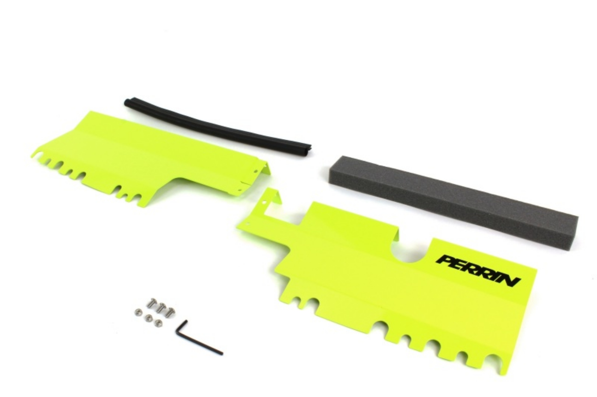 Picture of PERRIN 15-21 Subaru WRX-STI Radiator Shroud Without OEM Intake Scoop - Neon Yellow
