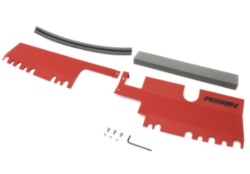 Picture of PERRIN 15-21 Subaru WRX-STI Radiator Shroud With OEM Intake Scoop - Red