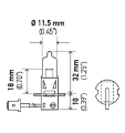 Picture of Hella H3 Halogen Bulb Must Order Qty 10