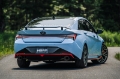 Picture of MBRP 22-23 Hyundai Elantra N 2-0L Turbo T304  5in OD CF Tips Dual Outlet 3in Cat Back Exhaust