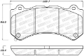 Picture of StopTech Performance 09-15 Cadillac CTS Front Brake Pads