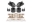 Picture of BMR 64-72 GM A-Body Coilover Conversion Kit Rear Adjust Shock Mt w-o CAB - Black Hammertone