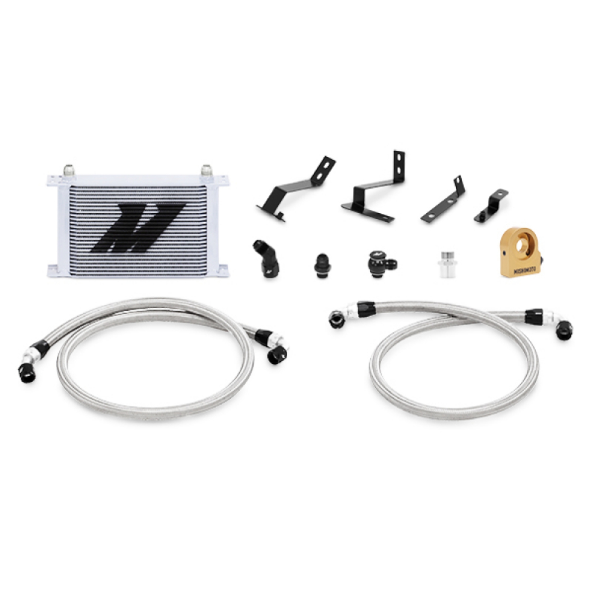 Picture of Mishimoto 2016+ Chevy Camaro Oil Cooler Kit w- Thermostat - Silver