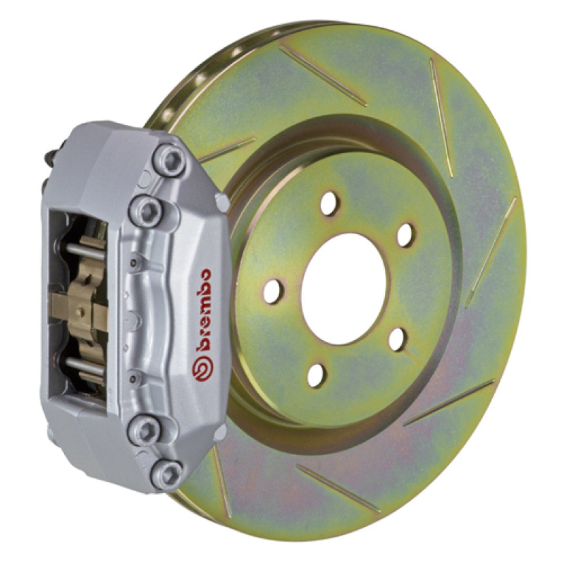 Picture of Brembo 05-06 Focus Front GT BBK 4 Piston Cast 2pc 305x28 1pc Rotor Slotted Type-1-Silver
