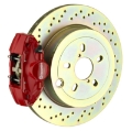 Picture of Brembo 02-07 Impreza- wRX GD-GG Rear GT BBK 2 Piston Cast 2pc 316 x20 1pc Rotor Drilled-Silver