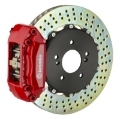 Picture of Brembo 04-11 RX-8 Front GT BBK 4 Piston Cast 2pc 328x28 2pc Rotor Drilled-Red