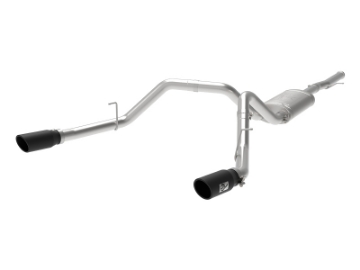 Picture of aFe Apollo GT Series 3 IN 409 SS Cat-Back Exhaust System w- Black Tip GM Sierra 1500 09-18