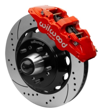 Picture of Wilwood Forged Narrow Superlite 6R Front Big Brake Kit SRP 14-00in Rotors 67-86 C1500 - Red
