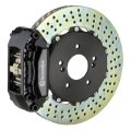 Picture of Brembo 04-05 Civic Si Hatchback Fr GT BBK 4Pis Cast 2pc 328x28 2pc Rotor Drilled-Black