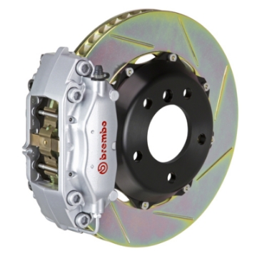 Picture of Brembo 00-02 RS4 Rear GT BBK 4 Piston Cast 2pc 328x28 2pc Rotor Slotted Type-1-Silver