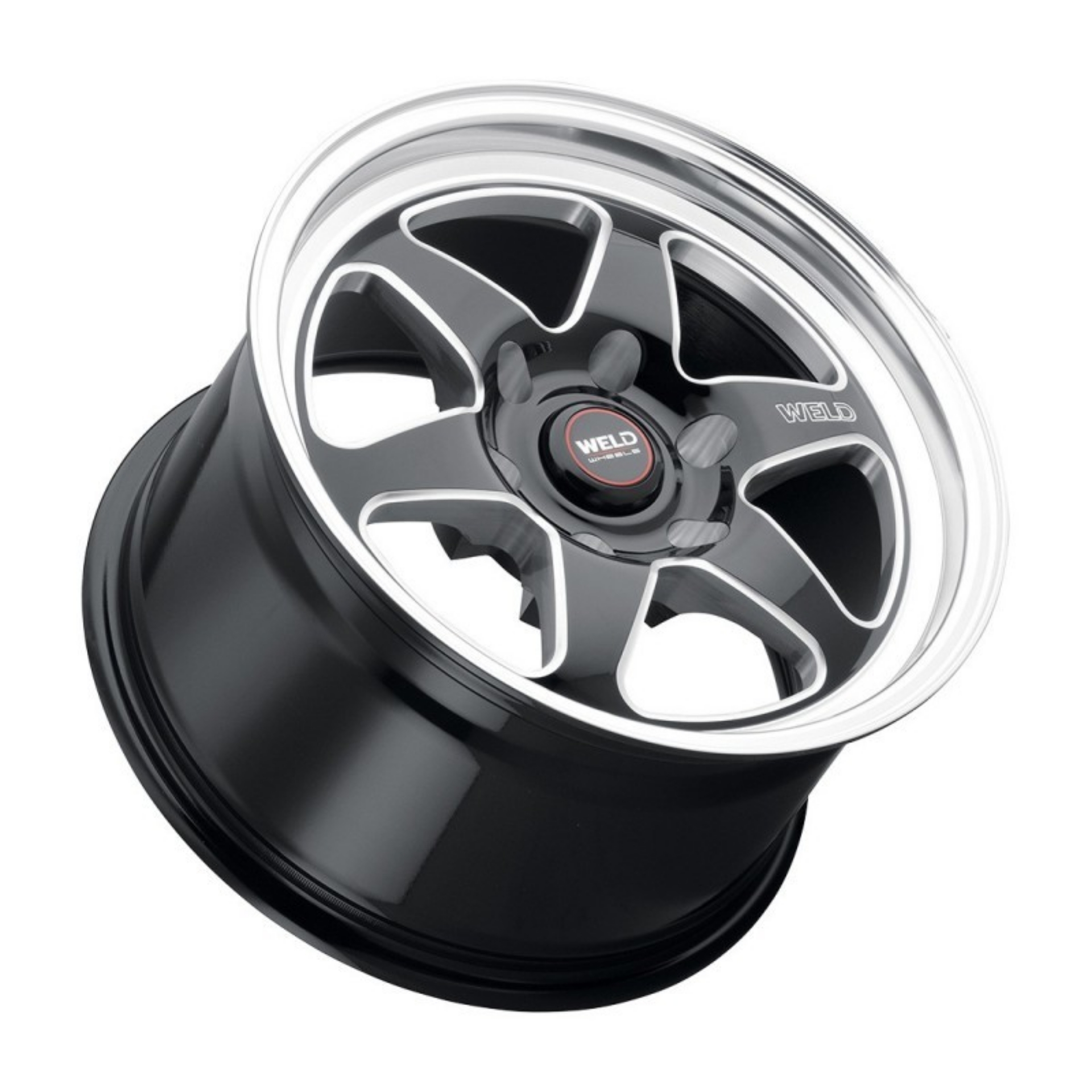 Picture of Weld S156 17x10 Ventura 6 Drag 6x135 ET42 BS7-25 Gloss BLK MIL DIA 87-1