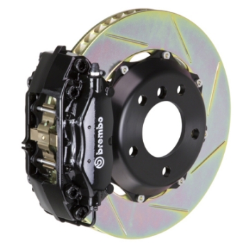 Picture of Brembo 03-08 SL500-SL550-09-12 SL550 Rr GT BBK 4 Pist Cast 2pc 328x28 2pc Rotor Slotted Type1-Black