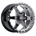 Picture of Weld S909 20x10 Ventura 6 Beadlock 6x135 ET38 BS7-00 Gloss BLK MIL DIA 87-1