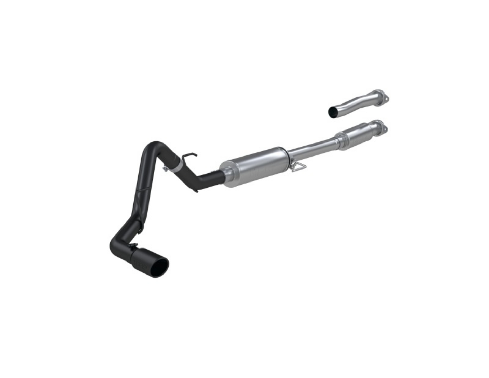 Picture of MBRP 2021+ Ford F-150 2-7L- 3-5L Ecoboost 5-0L Single Side 3in Black Coated Catback Exhaust