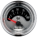 Picture of Autometer American Muscle 52mm Short Sweep Electric 100PSI Oil Pressure Gauge