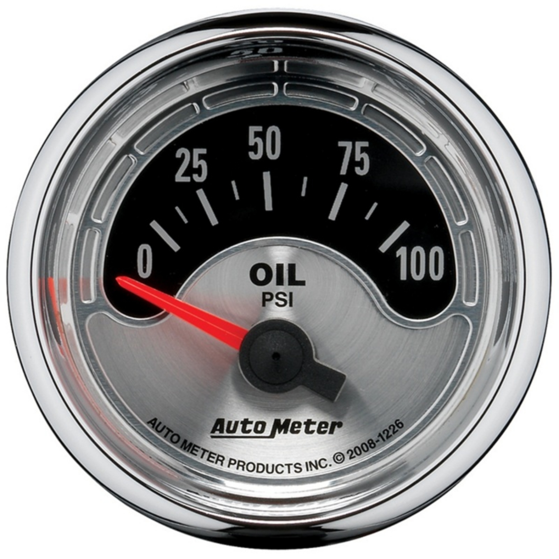Picture of Autometer American Muscle 52mm Short Sweep Electric 100PSI Oil Pressure Gauge