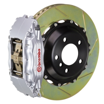 Picture of Brembo 04-06 GTO Front GT BBK 4 Piston Cast 2pc 355x32 2pc Rotor Slotted Type-1-Silver