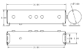 Picture of Ridetech Air Tank 5 Gallon Aluminum w- 5- 1-4in Ports and 1-1-8in Port