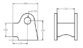Picture of Ridetech Shock Bracket for 1-5in Bridge