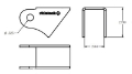 Picture of Ridetech Tri Link Frame Rod End Bracket 1-3-4in Wide