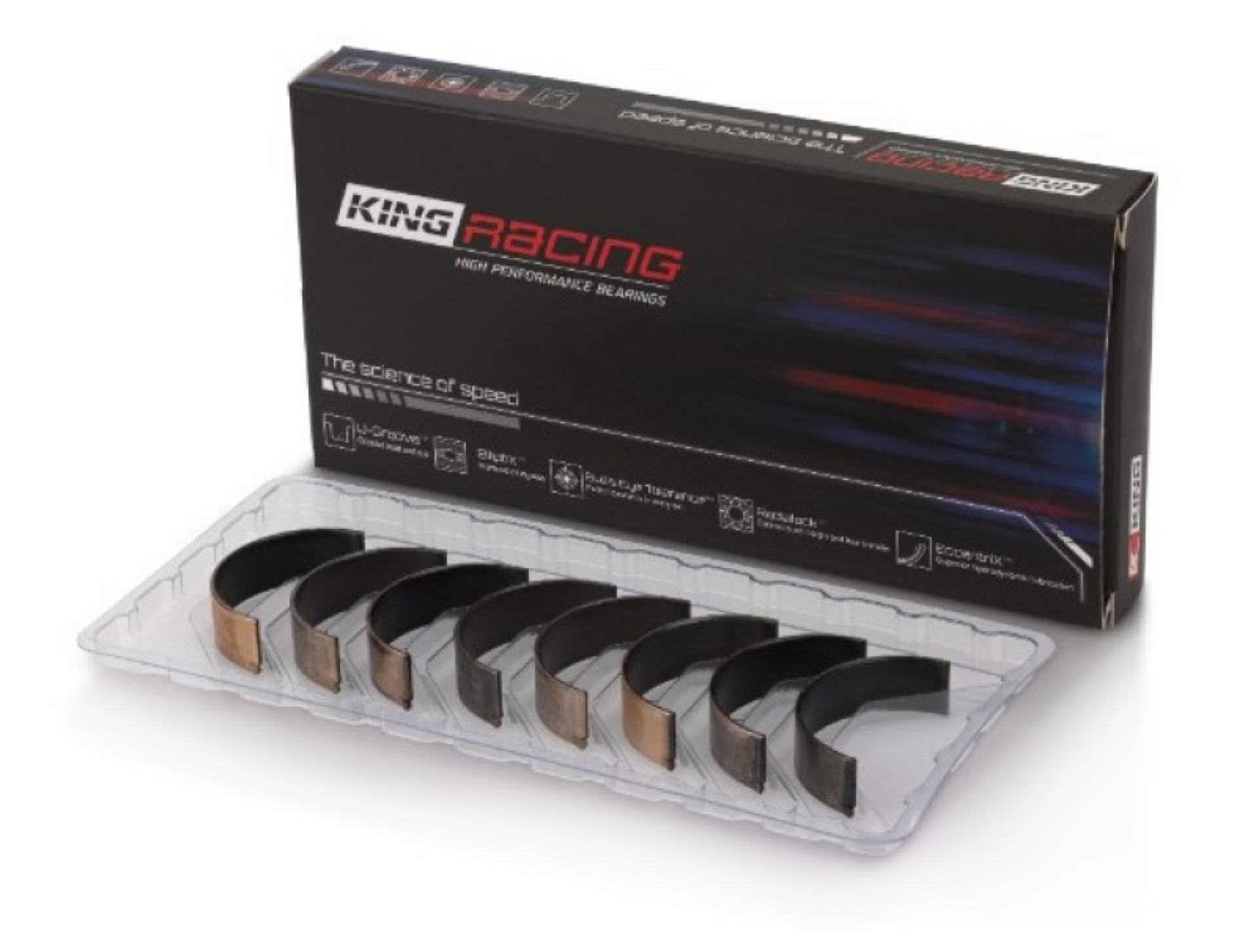Picture of King Engine Bearings 03-05 Dodge Neon SRT4 2-4L Size -026 Oversized Performance Rod Bearing Set