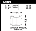 Picture of Hawk 03-06 Evo - 04-09 STi - 03-07 350z Track H-10 Rear Pads