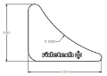 Picture of Ridetech Gusset 1-8in Mild Steel 2-75in x 3-5in
